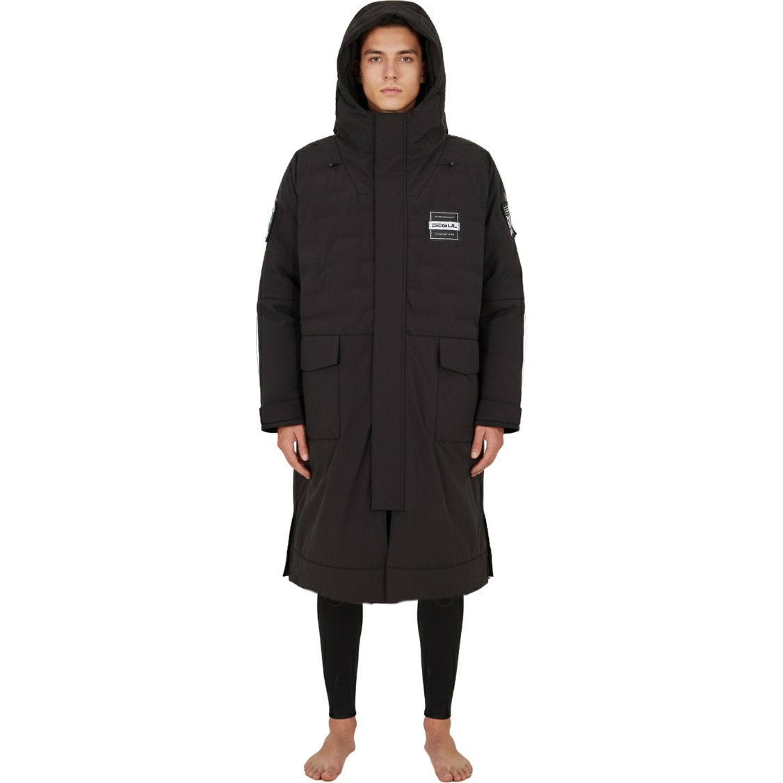 2026 Gul Revorobe Fusion Langærmet Morgenkåbe AC0149-C6 - Black / Black